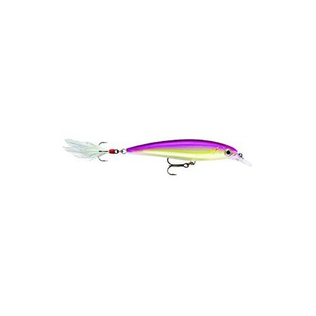 Rapala XRap Jerkbait, 4 716 Oz, Purple Ghost, Suspending XR10PGH